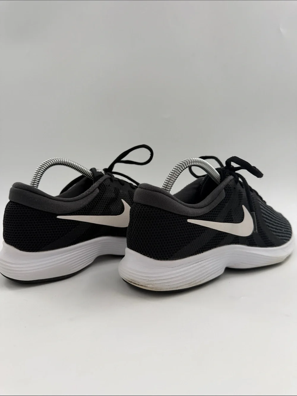 Nike Women's Size 8.0 Revolution 4 Running Shoes  Black/White-Anthracite